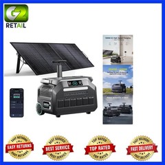 IEE 2400W/2048Wh Solar Power Station with 200W Solar Panel,P2400 Solar Generator