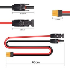 12AWG For Female Solar Panel Connection Cable Charging Cable Solar