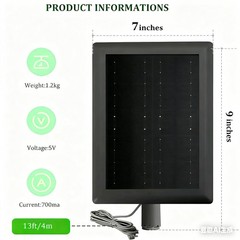 2 Pack Ring Solar Panel(2nd Generation), 5W Solar Panel Charger with Mount fo…