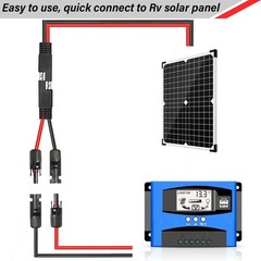 Solar Panel SAE Adapter Cable – 75FT 10AWG Extension Kit