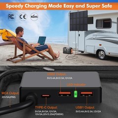SOKIOVOLA 100W Portable Foldable Solar Panel 20V Portable Solar Charger with …