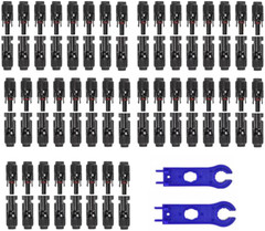 100PCS Solar Panel Connector IP67 Waterproof Connector Male/Female 50Pairs wi…