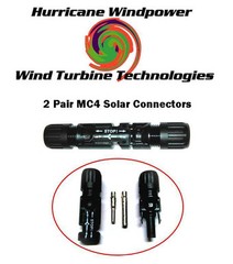 2 SETS 6MM MULTI-CONTACT MC4 BRAND PV CABLE CONNECTOR FOR SOLAR PANEL