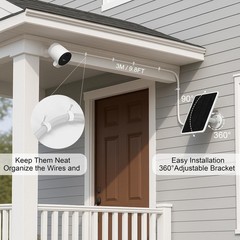 Solar Panel SimpliSafe Outdoor Camera Series 2, IP65 360° Adjustable No Battery