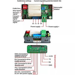 LCD Display Stepper Motor Speed Controller Module for Various Projects