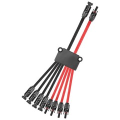 Solar Connectors Cable 2 to 8 Y Branch Cable Connector for Solar Panel9286