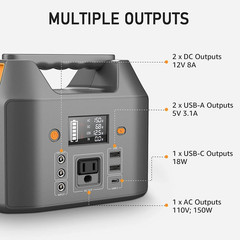 Portable Power Station 150W 155Wh Solar Generator 110V 42000Mah Portable Power B