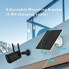 Solar Panel for Security Camera 5W USB Charger 2 Pack IP65 Waterproof