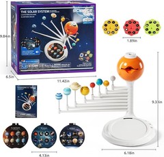 HD Space Projector with 8 Planets & Knowledge Cards