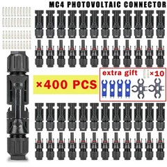 Photovoltaic Solar Connector Kit 1000V 30A for PV/MC Cable 10-400 Pcs