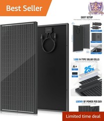 18BB 100W Solar Panel Monocrystalline High Efficiency Off-Grid RV Marine Rooftop