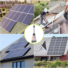 Solar Y Branch Adapter 2 to 4 PV Cable Tool-Free IP68 Waterproof Solar