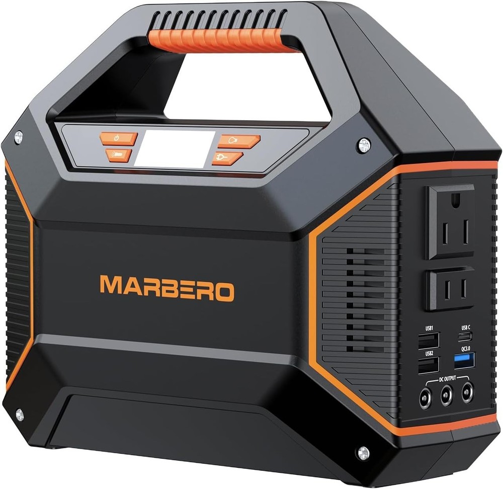 MARBERO 155Wh Portable Power Station 100W AC Outlet Solar Generator Camping Home