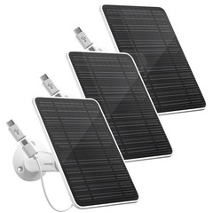 Solar Panel for Security Camera, 5V 4W Solar Panels Charger Compatible with E…