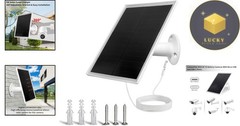 High-Efficiency 6W Solar Panel with 360° Adjustable Mount for Outdoor Cameras