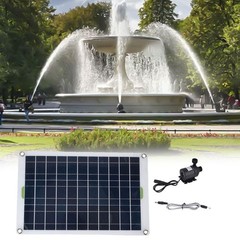 50W Polycrystalline Solar Water Pump System 800L/H Flow for Garden Pond