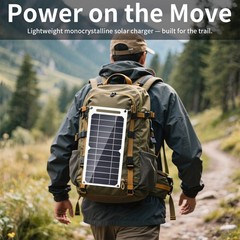 Portable 10W Solar Panel Charger USB Monocrystalline for Phone Outdoor Camping