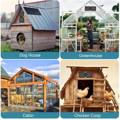 Solar Panel Fan, 29W Solar Fan for greenhouses, Small Chicken coops, and pet …