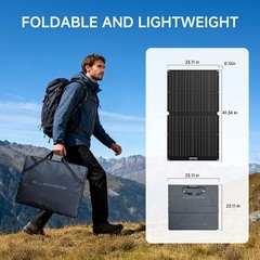 ALLPOWERS 1800W Portable Solar Generator AC UPS Power Station + 100W Solar Panel