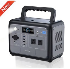 OUKITEL Portable Power Station 512Wh, LiFePO4 Battery, 800W Peak-1600W Generator