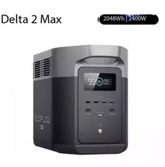 Portable Power Station DELTA 2 Max, 2400W LFP Solar Generator in 1 Hr, 2048Wh