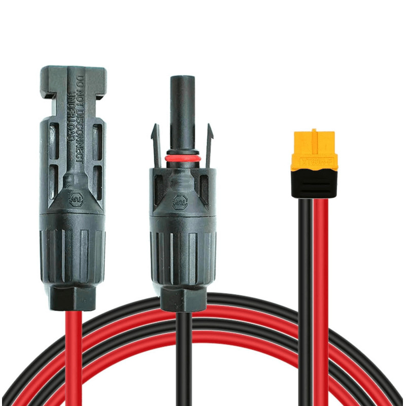 MC4 to XT60 12AWG Solar Extension Charging Cable IP6810FT for Power Station