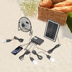 Portable Solar Power Panel Generator Kit Camping Battery Pack Power Station USA