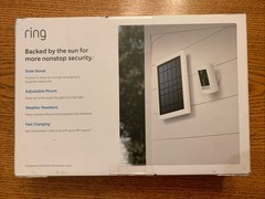 Ring White Solar Panel Rechargeable For Ring Cameras