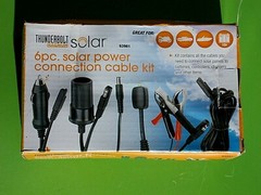 THUNDERBOLT MAGNUM 6PC SOLAR PANEL POWER CONNECTION CABLE KIT 12 VOLT 63981 PORT