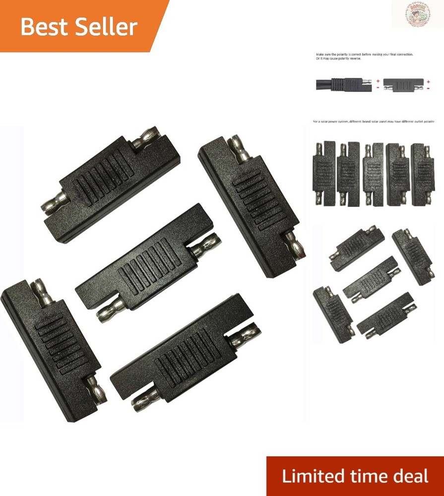 Reversed Polarity SAE Connectors Set – 5 Durable Adapters for Solar Systems