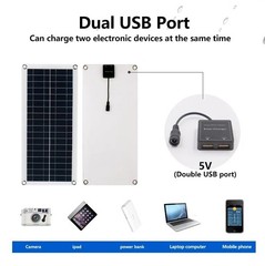 1000W Solar Panel 12V Solar Cell 10A-100A Controller Solar Plate Kit For Home