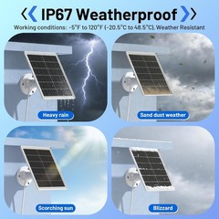 5W Solar Panel Charger Compatible with Arlo Pro 5S/Pro 4/Pro 3/Ultra/Ultra 2/…