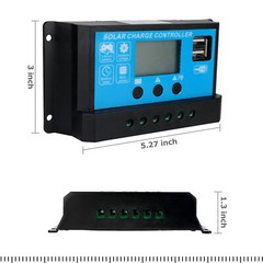 Solar Panel Regulator Charge Controller Auto Focus Tracking 30A 60A 12V/24V