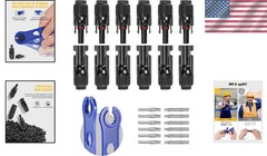 Reliable 12 PCS Waterproof Solar Connectors Set – 10AWG with Durability Features