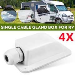 4Pcs Single Wire Cable Entry Gland Box Roof Solar Panel Junction Box Waterproof