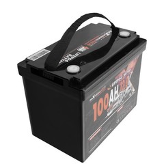100Ah 12V Deep Cycle LiFePO4 Battery for Caravan Off Grid, Built-in BMS