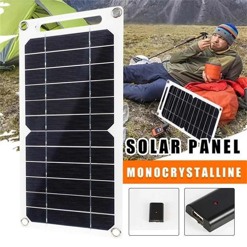 Waterproof 20W Portable Solar Panel USB Charger for Phones, Power Banks, Tablet