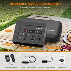 Portable Power Station 200W, 146Wh Portable Solar Generator Battery Pack with…