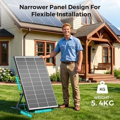 ECOBOSS 100W 200W 600W 1200W Bifacial Solar Panels N-Type 12V Off-Grid RV Home