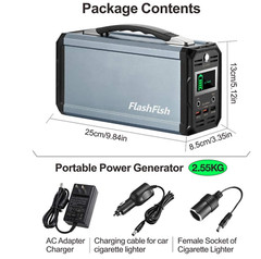300W Portable Power Station 60000mAh Solar Generator 120V Output