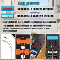 Solar Panel for Doorbell IP66 Waterproof Solar Charger Adjustable Wall Mount