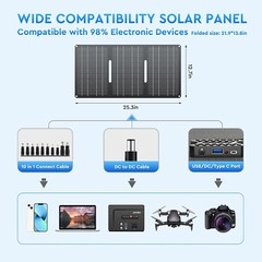 Portable Power Station Solar Generator Panel Power Bank Outlet Camping Emergency
