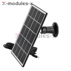 8W 5V Microcrystal Solar Panel + Mounting Bracket For Security Camera Water Pump