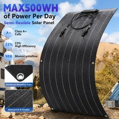 300W Flexible Solar Panel Kit 18V for Camping RV Boat Car Battery Charger M4C