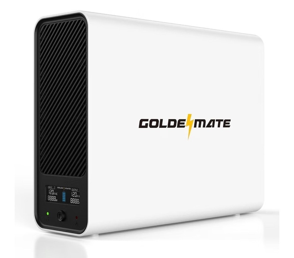 Goldenmate Back-UPS 1000VA/800W LiFePO4 Battery Backup UPS Surge Protector