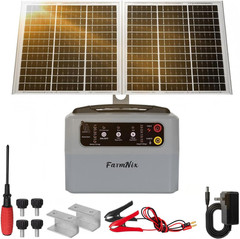 15W Solar Fence Charger,6-12Kv Adjustable Output Solar Charger,1.5J,30 Miles Ran