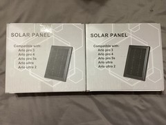 (2) Solar Panel For Outdoor Security Camera For Select Arlo
