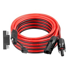 10AWG SAE to Solar Panel Connector Cable 20FT, Heavy-Duty Tinned Copper, Solar E