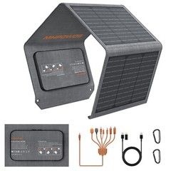 MHPOWOS 40 watt Type C Solar Panel Portable Solar Charger for Anker Power Bank