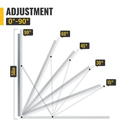 BougeRV 58in Adjustable Solar Panel Tilt Mount Brackets